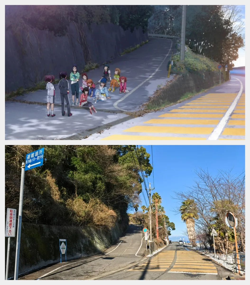 通学路の坂巡礼对比图