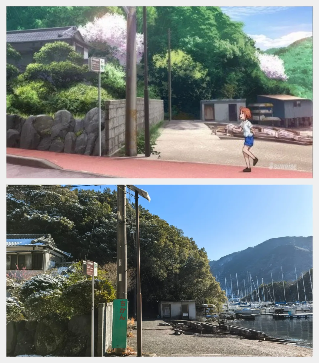 長井崎弁天島神社入口